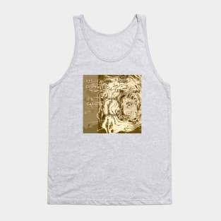 DISHEVELED SHE GOLD Tank Top